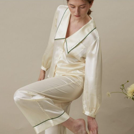 French Style Silk Long Set