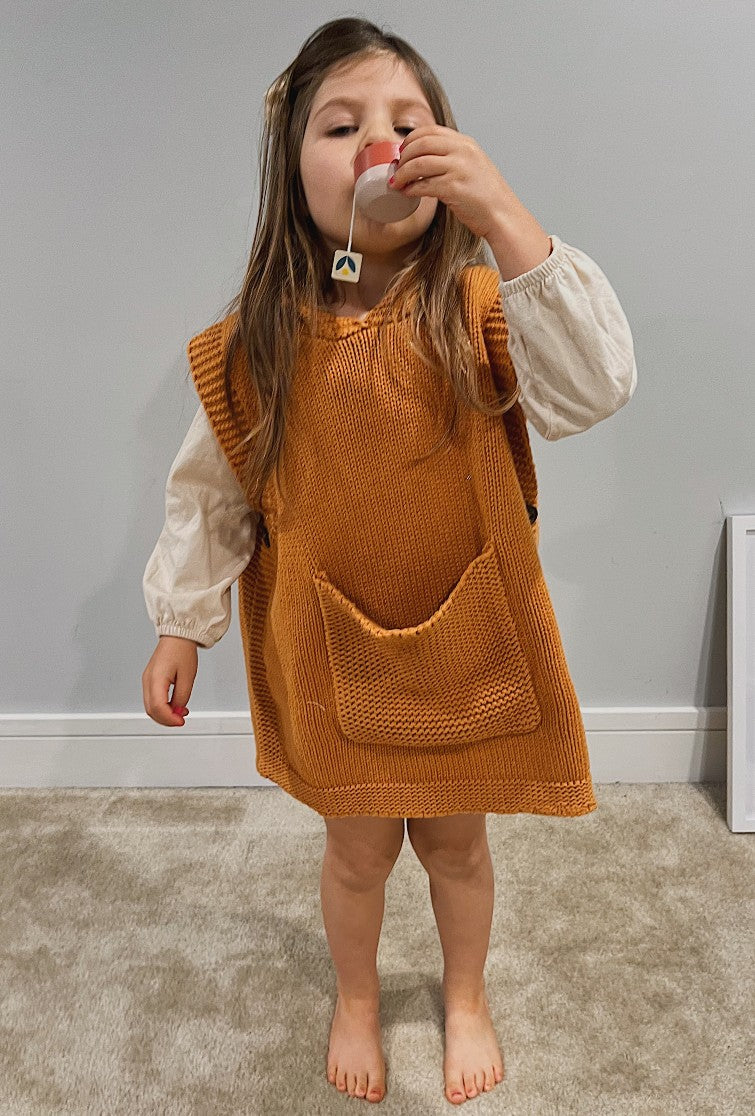 Marylou Vest Dress - Pumpkin